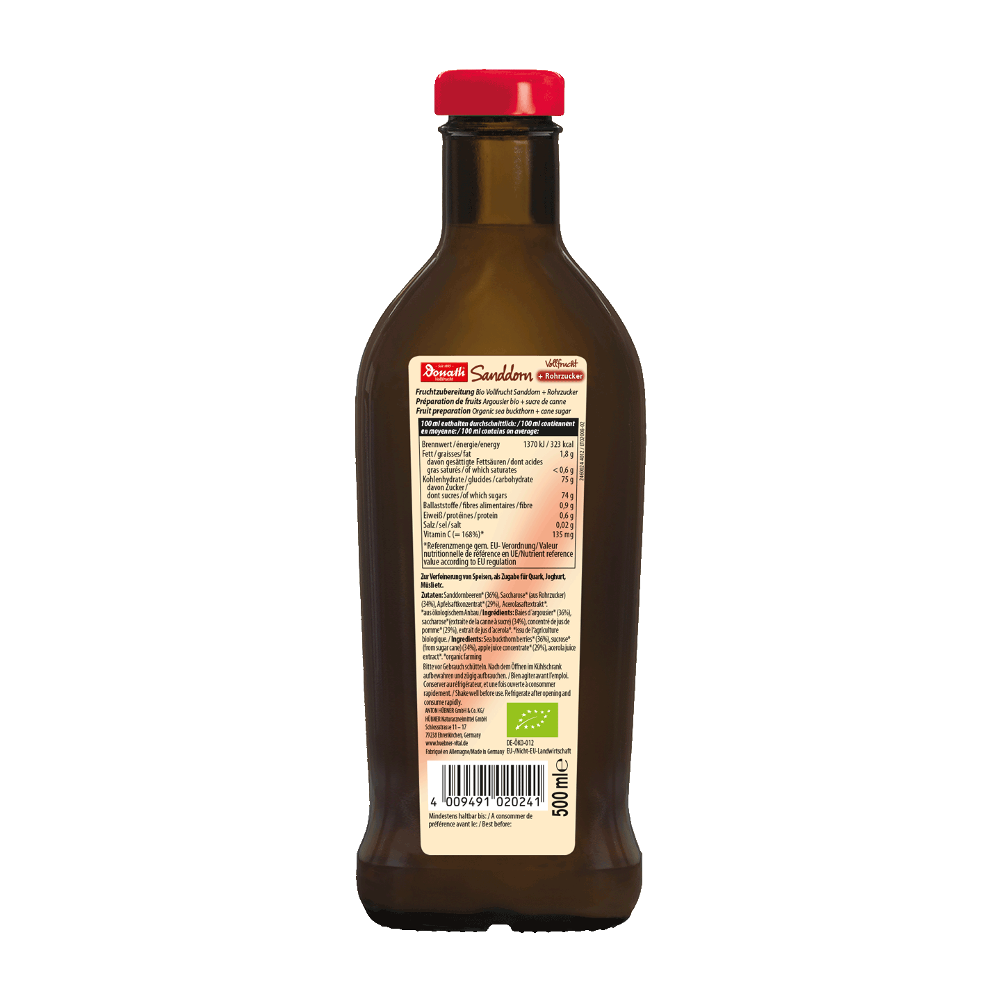 Donath® ORGANIC Sea Buckthorn Whole Fruit with Cane Sugar