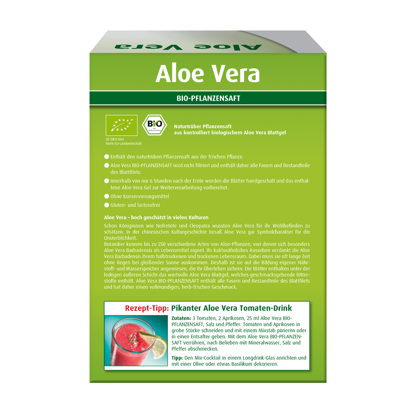 Aloe Vera Organic plant juice