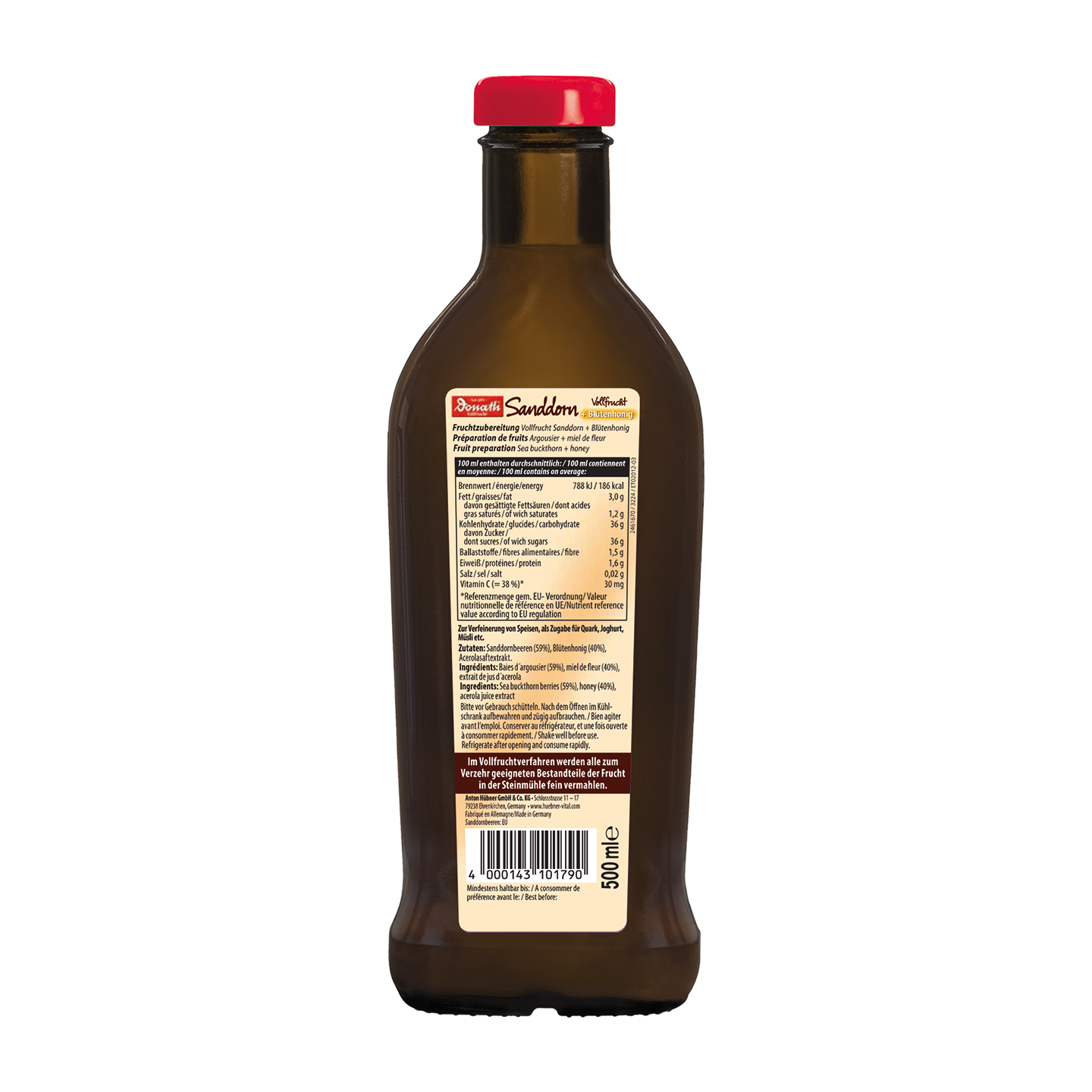 Donath® Sea Buckthorn Whole Fruit with Blossom Honey