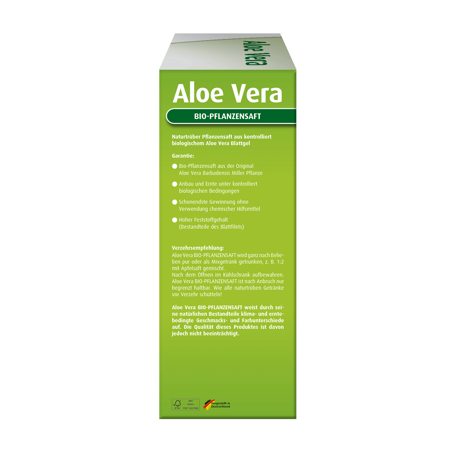 Aloe Vera Organic plant juice